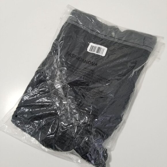 NWT FASHION NOVA Chilly Nights Sweater Color Black Size S - Picture 8 of 8